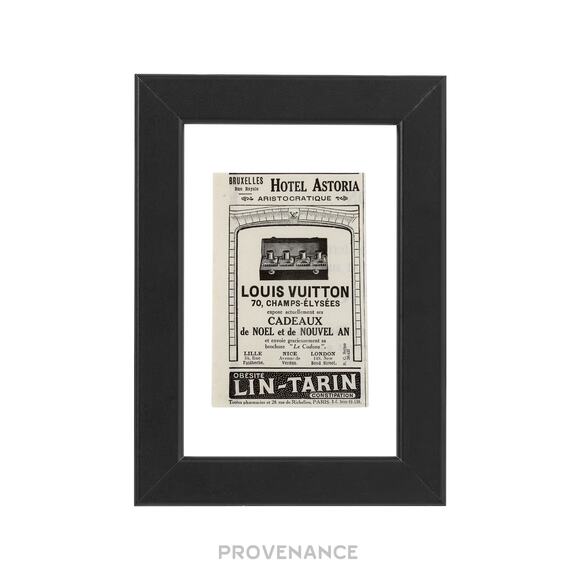🔴 Louis Vuitton Antique Vintage Newsprint Ad - HOTEL ASTORIA - Picture 1 of 6
